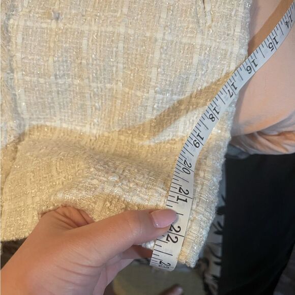 Zara White/Cream Tweed Zip Jacket - Picture 10 of 11